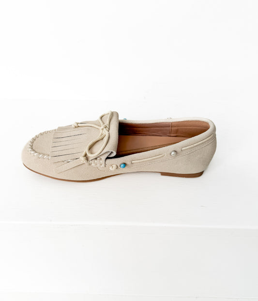 Moccasin Flats in Cream