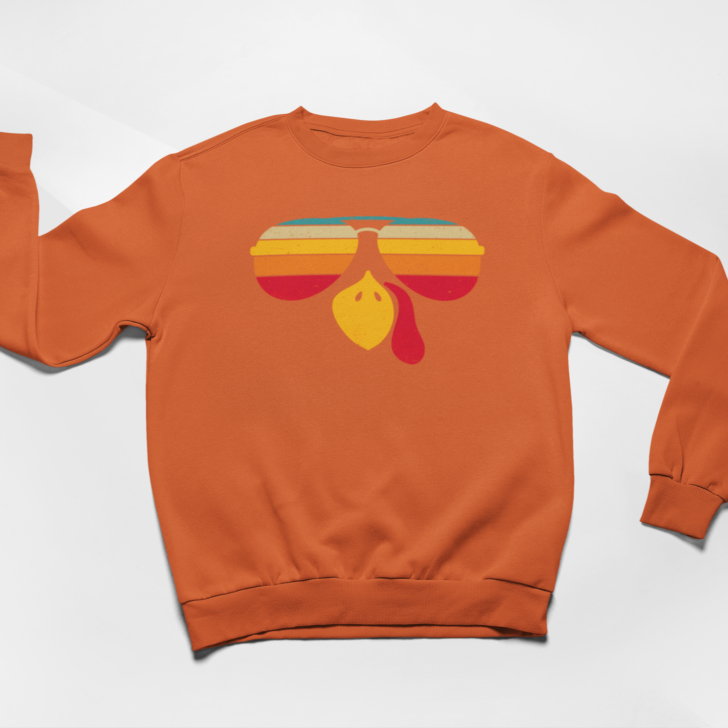 Retro Turkey ShadesGraphic Sweatshirt