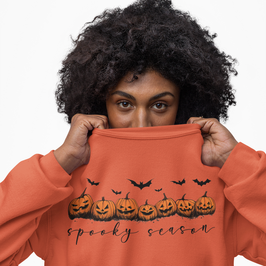 Jack-O-Lantern Crew Graphic Sweatshirt