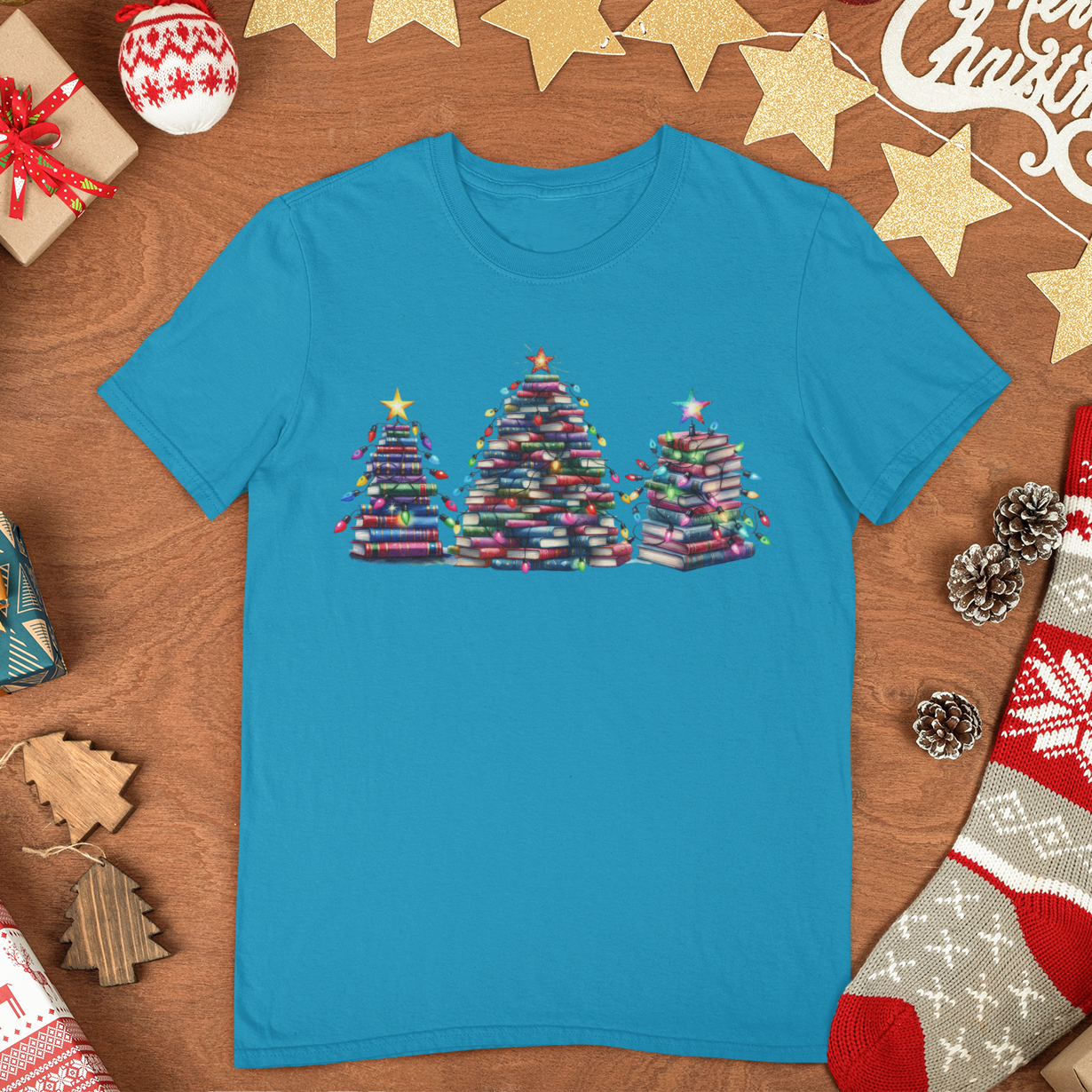 Booked for Christmas Graphic Tee