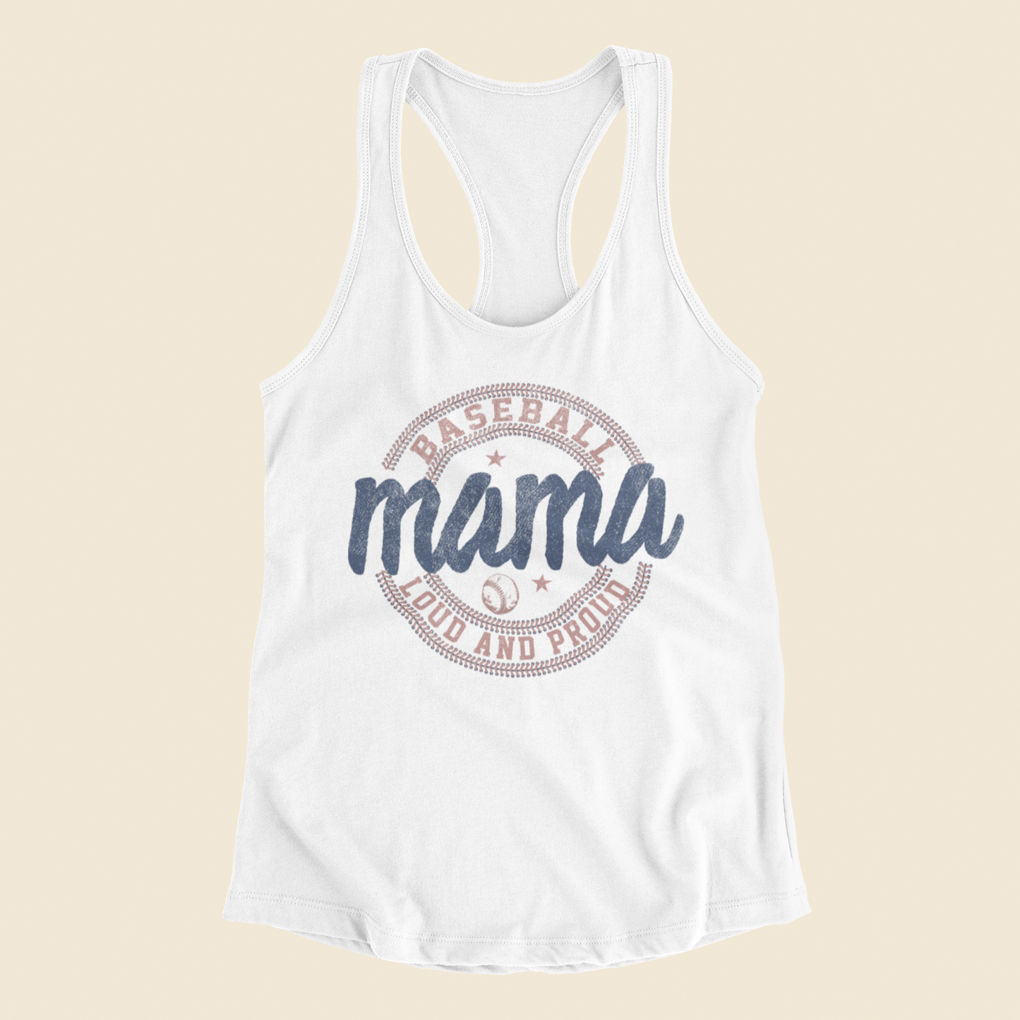 Baseball Mama Loud And Proud Graphic Tank