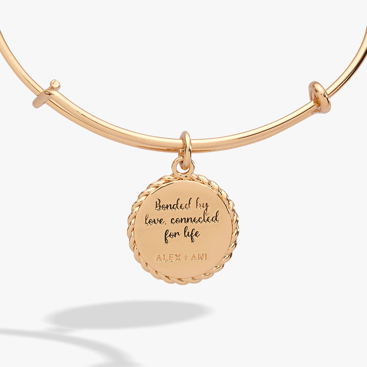 Mom 'Bonded By Love, Connected For Life' Charm Bangle