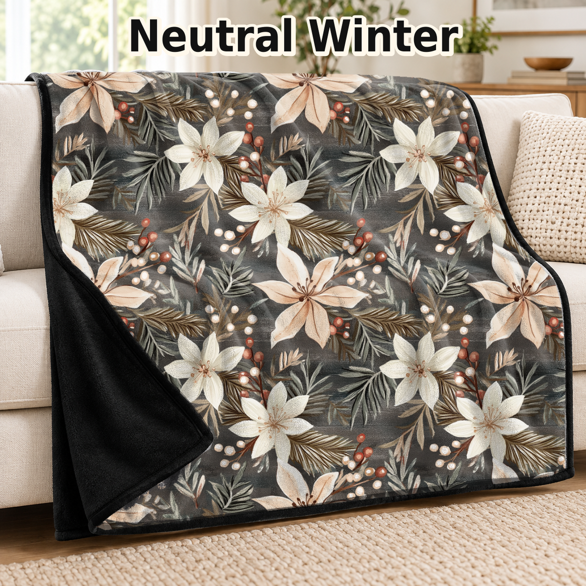 Neutral Winter-Soft Throw Blanket 14 Run- (PREORDER CLOSES 9/28, ETA DECEMBER)