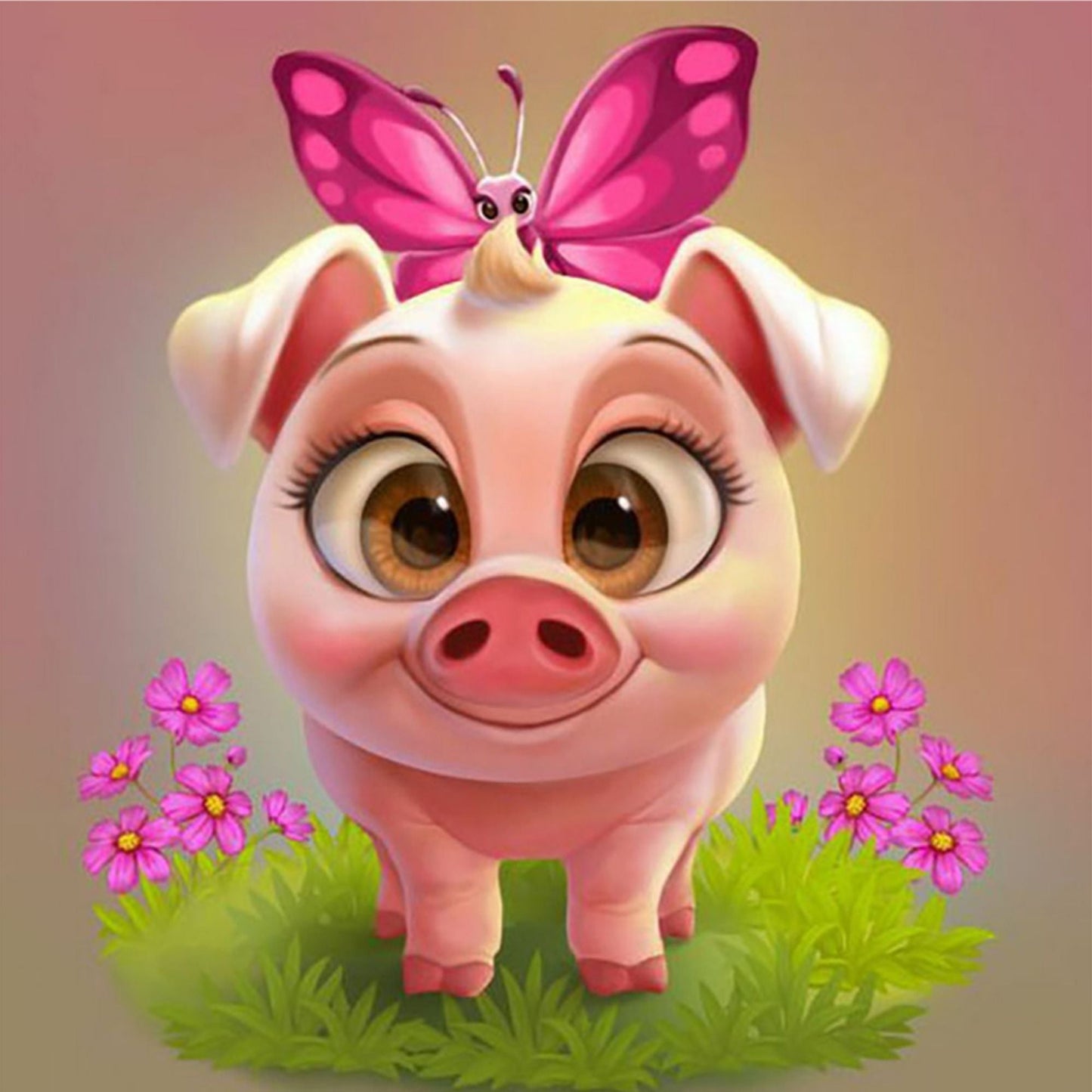 Oink Oink Piglet - Diamond Art kit