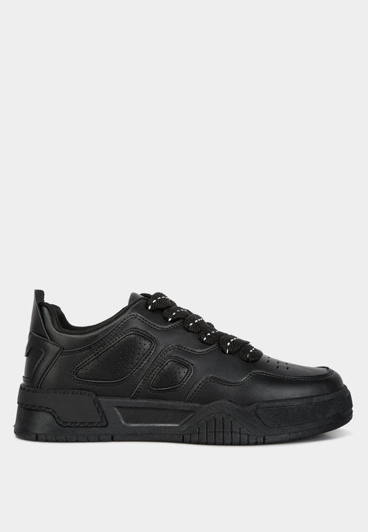 Panelling Detail Flatform Sneakers