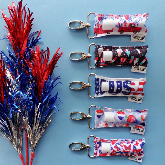 Patriotic Parade LippyClip® Lip Balm Holder