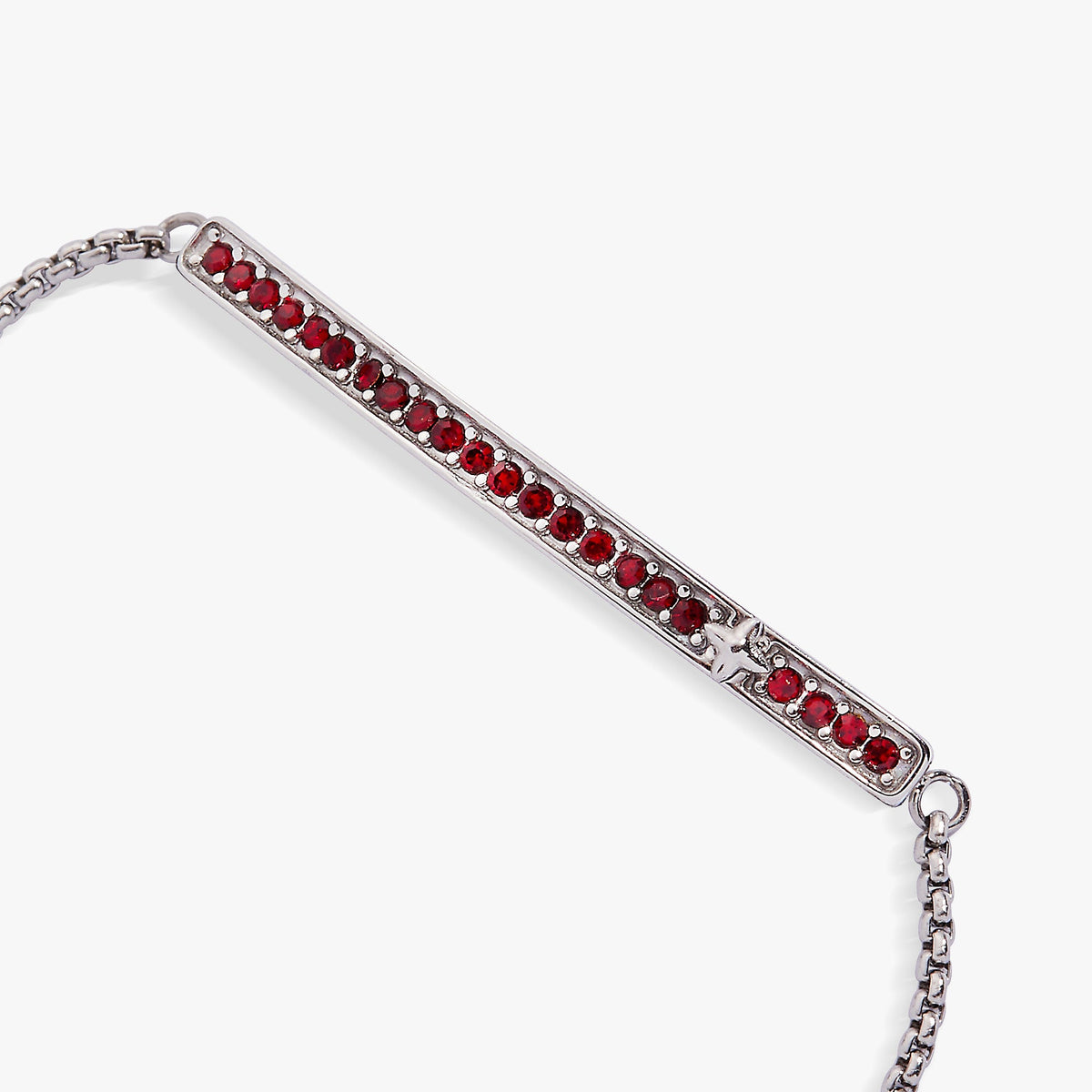 January Everyday Birthstone Pave Bolo Bracelet