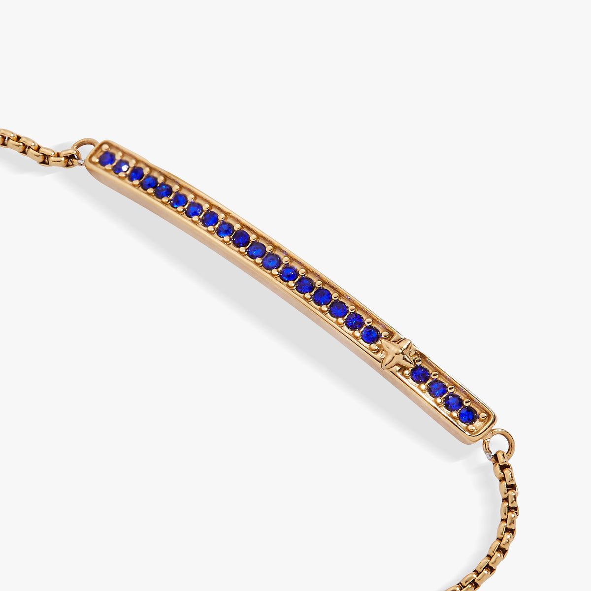 September Everyday Birthstone Pave Bolo Bracelet