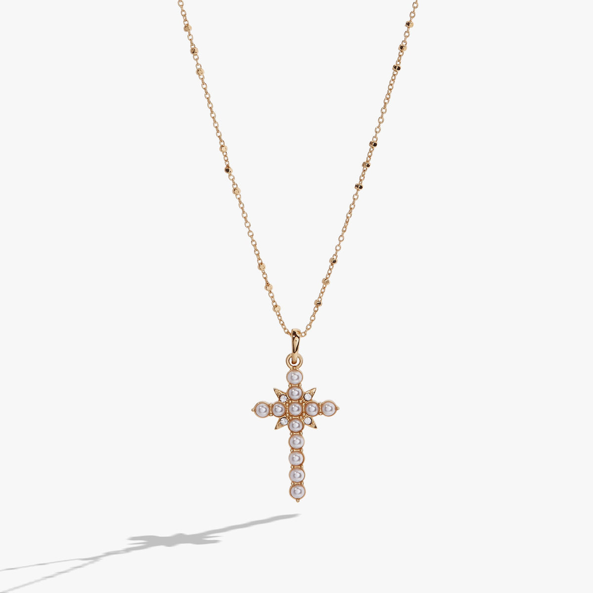 Divine Guides Cross Pendant Necklace