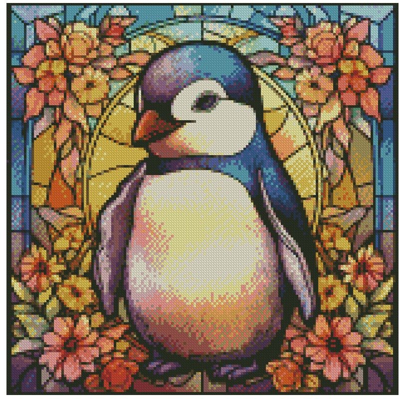 Penguin Stain Glass