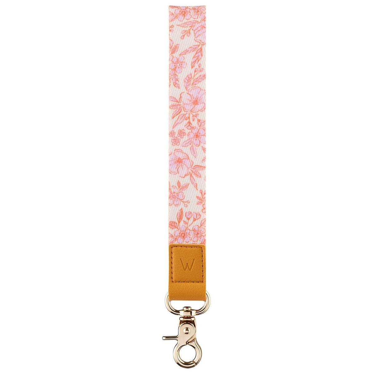 Pink Posy Wrist Lanyard
