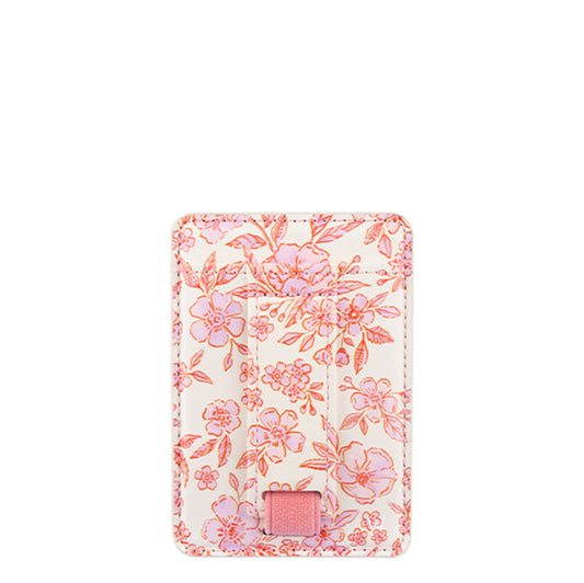 Pink Posy Magnetic Wallet