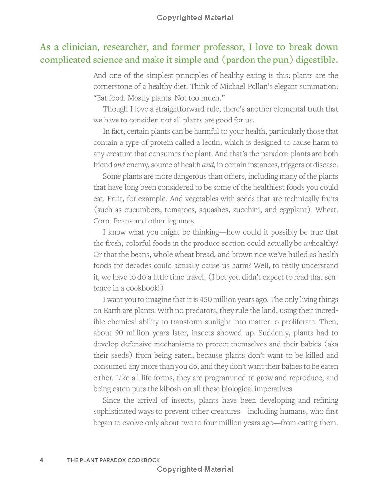 The Plant Paradox Cookbook: 100 Delicious Recipes to Help You Lose Weight, Heal Your Gut, and Live Lectin-Free (Spiral Bound)