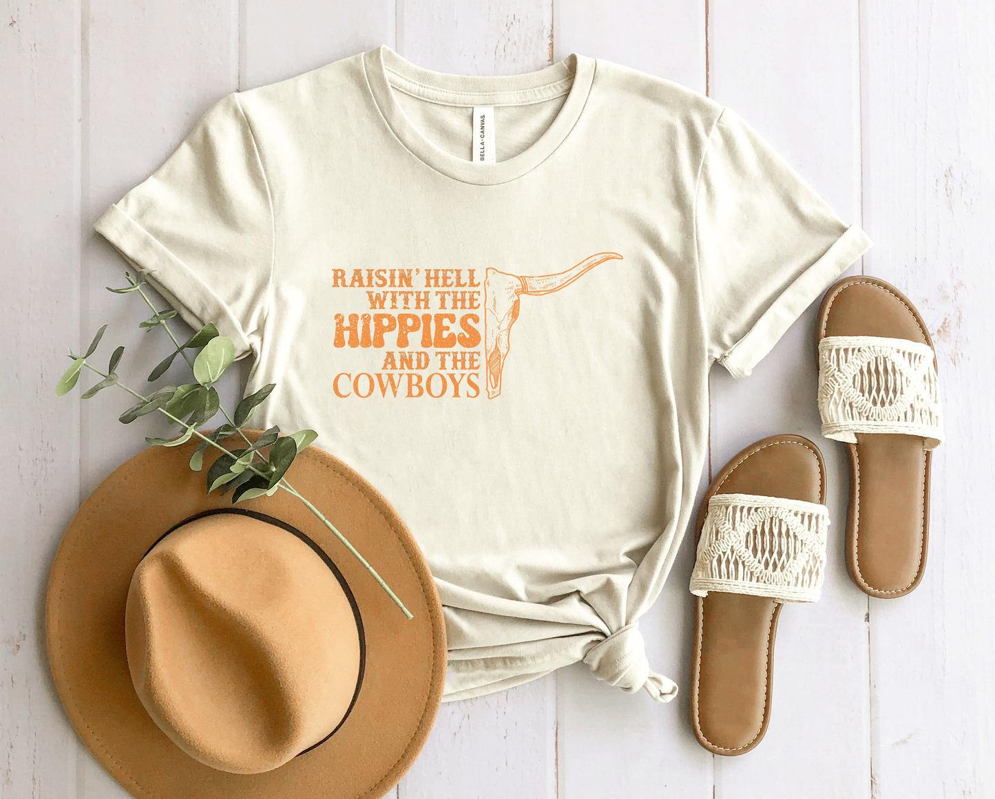 Raising Hell with the Hippies and the Cowboys Graphic Tee