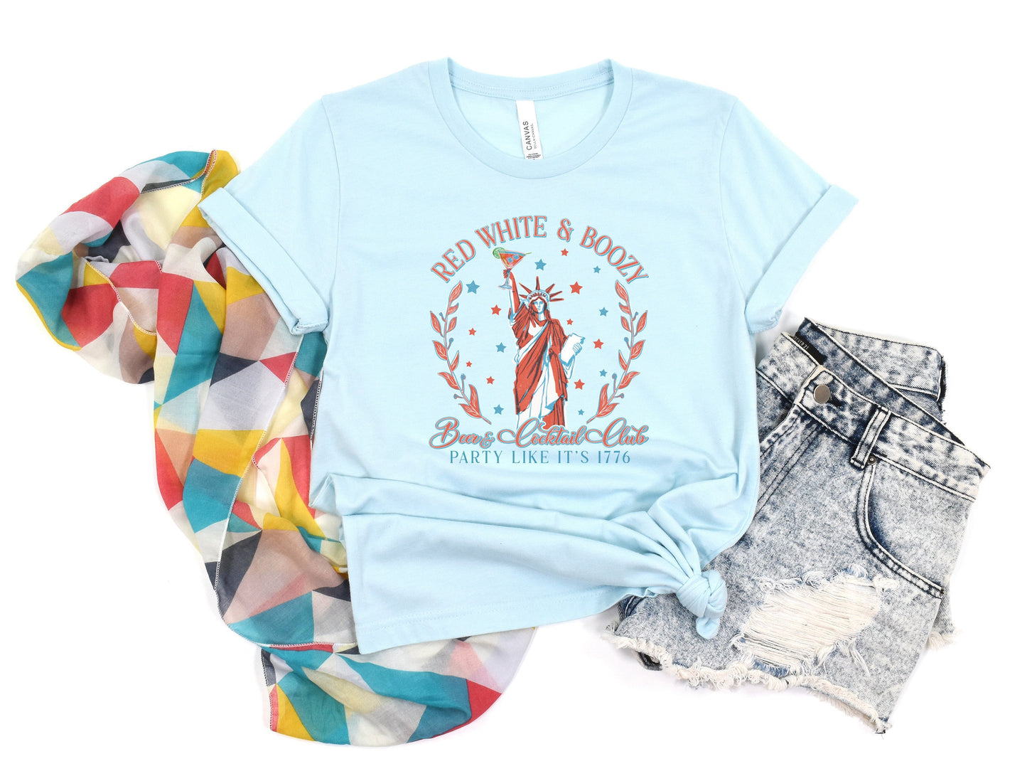 Red White and Boozy Graphic Tee
