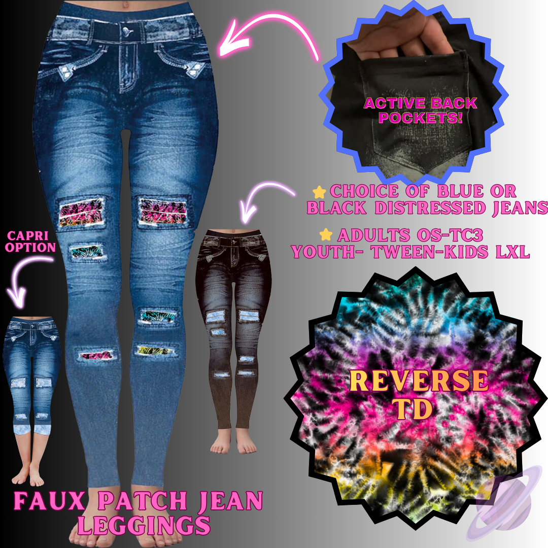 REVERSE TD-FAUX JEAN LEGGING-PREORDER CLOSING 12/2 , ETA MID FEB.