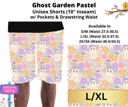 Ghost Garden Pastel Unisex Shorts