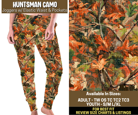 Preorder! Closes 9/12. ETA Dec. Huntsman Camo Joggers