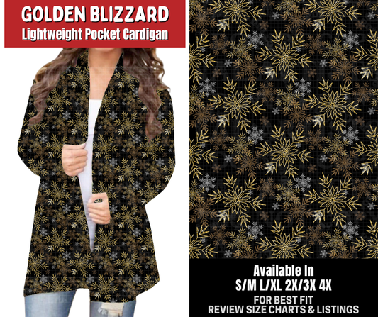 Preorder! Closes 8/31. ETA Dec. Golden Blizzard Cardigan