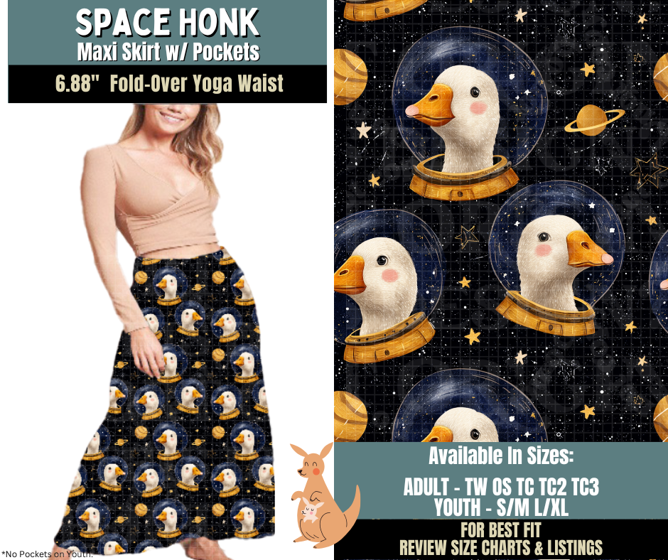 Preorder! Closes 10/2. ETA Dec. Space Honk Maxi Skirt