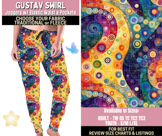 Preorder! Closes 9/25. ETA Dec. Gustav Swirl Joggers Choose Fleece or Traditional