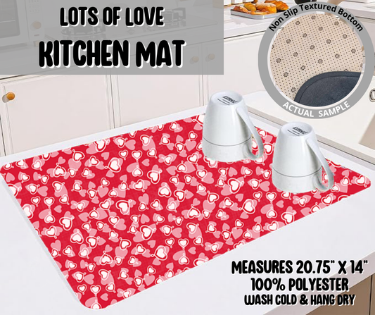 Preorder! Closes 11/26. ETA Feb. Lots of Love Kitchen Mat