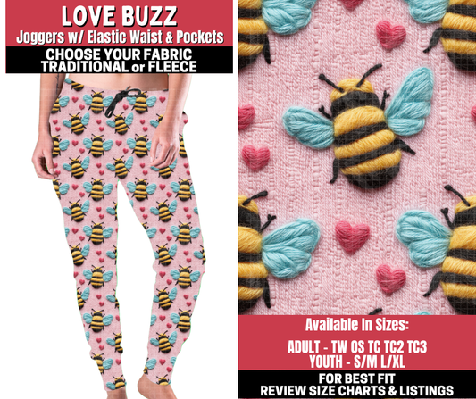 Preorder! Closes 11/13. ETA Jan. Love Buzz Joggers Choose Fleece or Traditional
