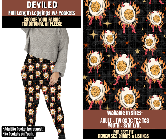 Preorder! Closes 7/27. ETA Oct. Deviled Leggings Choose Fleece or Traditional