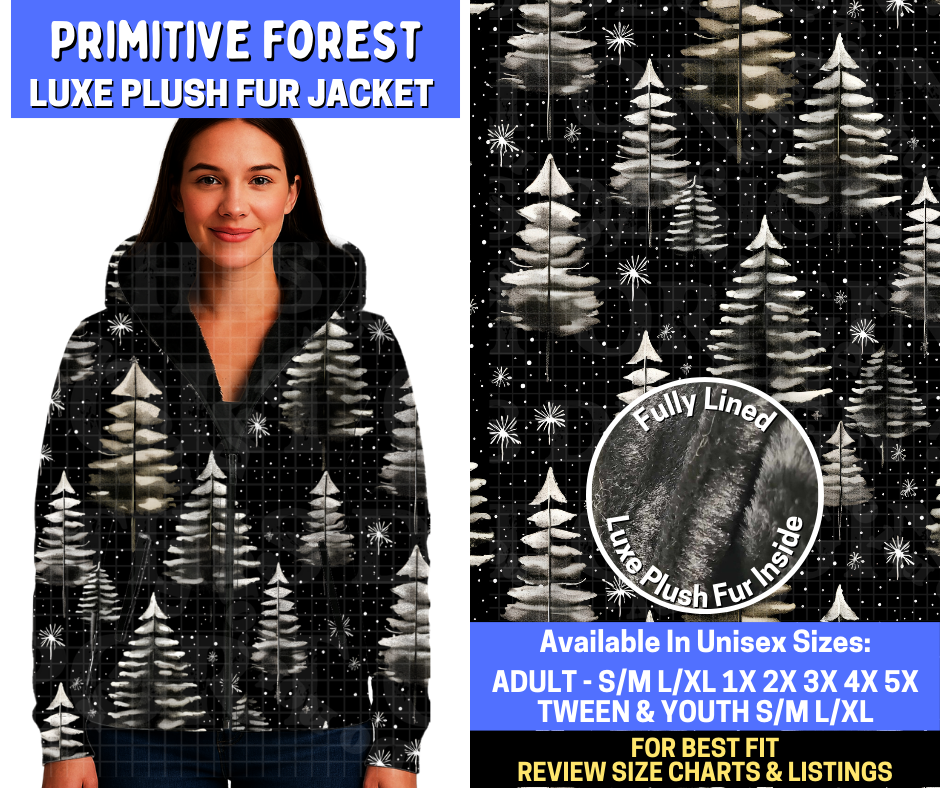 Preorder! Closes 10/20. ETA Jan. Primitive Forest Luxe Fur Jacket