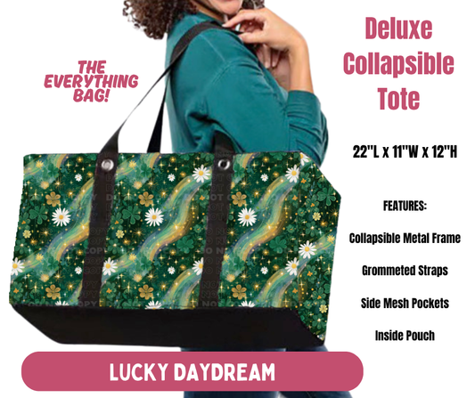 Preorder! Closes 10/8. ETA Jan. Lucky Daydream Collapsible Tote