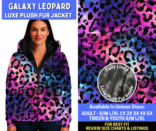 Preorder! Closes 10/20. ETA Jan. Galaxy Leopard Luxe Fur Jacket
