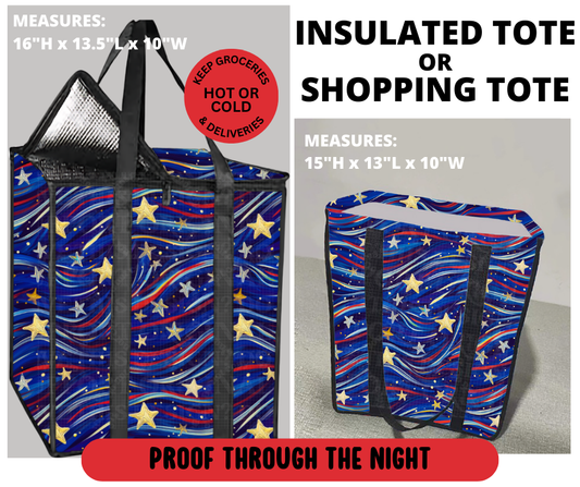 Preorder! Closes 3/23. ETA June. Proof Through The Night Shopping & Insulated Tote