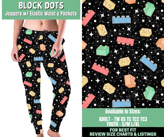Preorder! Closes 1/7. ETA March. Block Dots Joggers