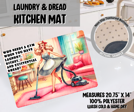 Preorder! Closes 11/26. ETA Feb. Laundry & Dread Kitchen Mat