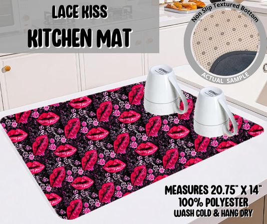 Preorder! Closes 11/26. ETA Feb. Lace Kiss Kitchen Mat