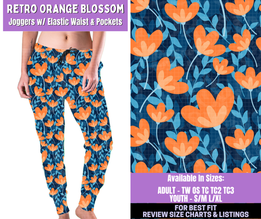 Preorder! Closes 1/5. ETA March. Retro Orange Blossom Joggers