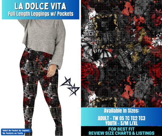Preorder! Closes 12/17. ETA March. La Dolce Vita Full Length Leggings w/wo Pockets