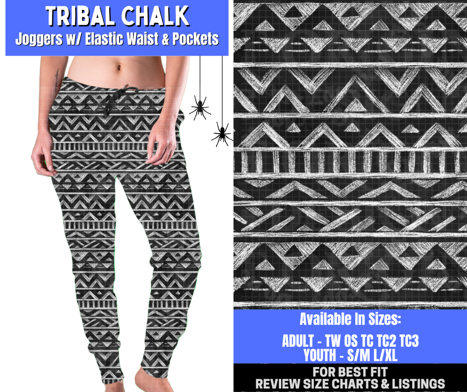 Preorder! Closes 1/26. ETA April. Tribal Chalk Joggers