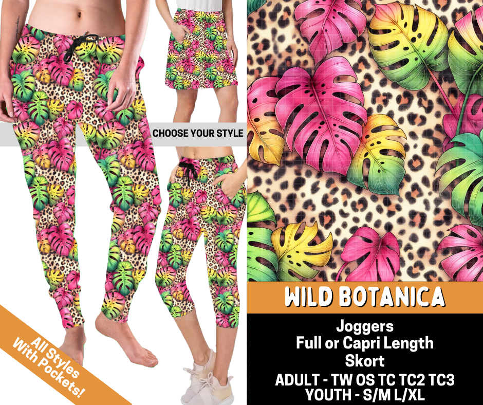 Preorder! Closes 6/1. ETA Sept. Wild Botanica Combo Jogger Lengths & Skort