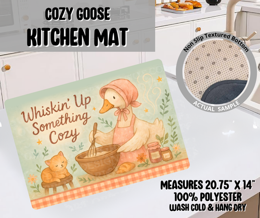 Preorder! Closes 11/26. ETA Feb. Cozy Goose Kitchen Mat