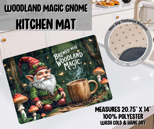 Preorder! Closes 9/10. ETA Dec. Woodland Magic Gnome Kitchen Mat