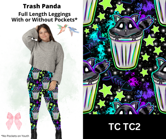 Trash Panda Full Length Leggings w/ Pockets