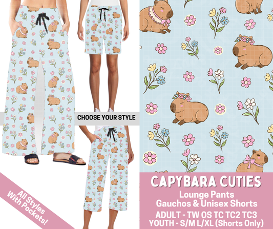 Preorder! Closes 2/23. ETA May. Capybara Cuties Combo Lounge Lengths