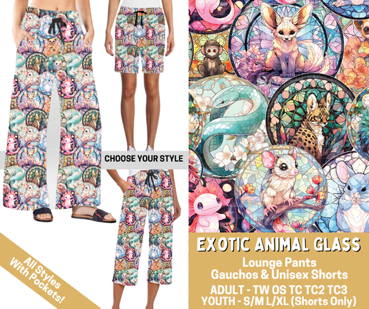 Preorder! Closes 2/26. ETA May. Exotic Animal Glass Combo Lounge Lengths