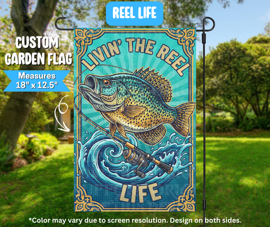 Preorder! Closes 3/9. ETA June. Reel Life Garden Flag