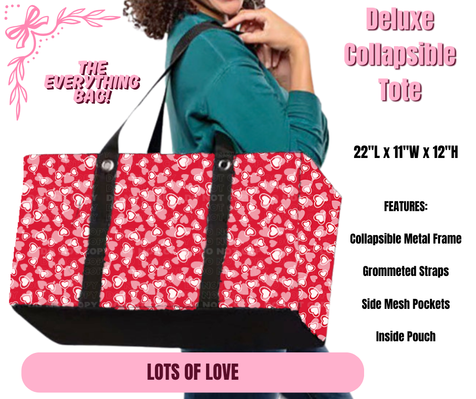 Preorder! Closes 11/27. ETA Feb. Lots of Love Collapsible Tote