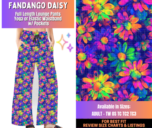 Preorder! Closes 12/10. ETA March. Fandango Daisy Full Length Lounge Pants