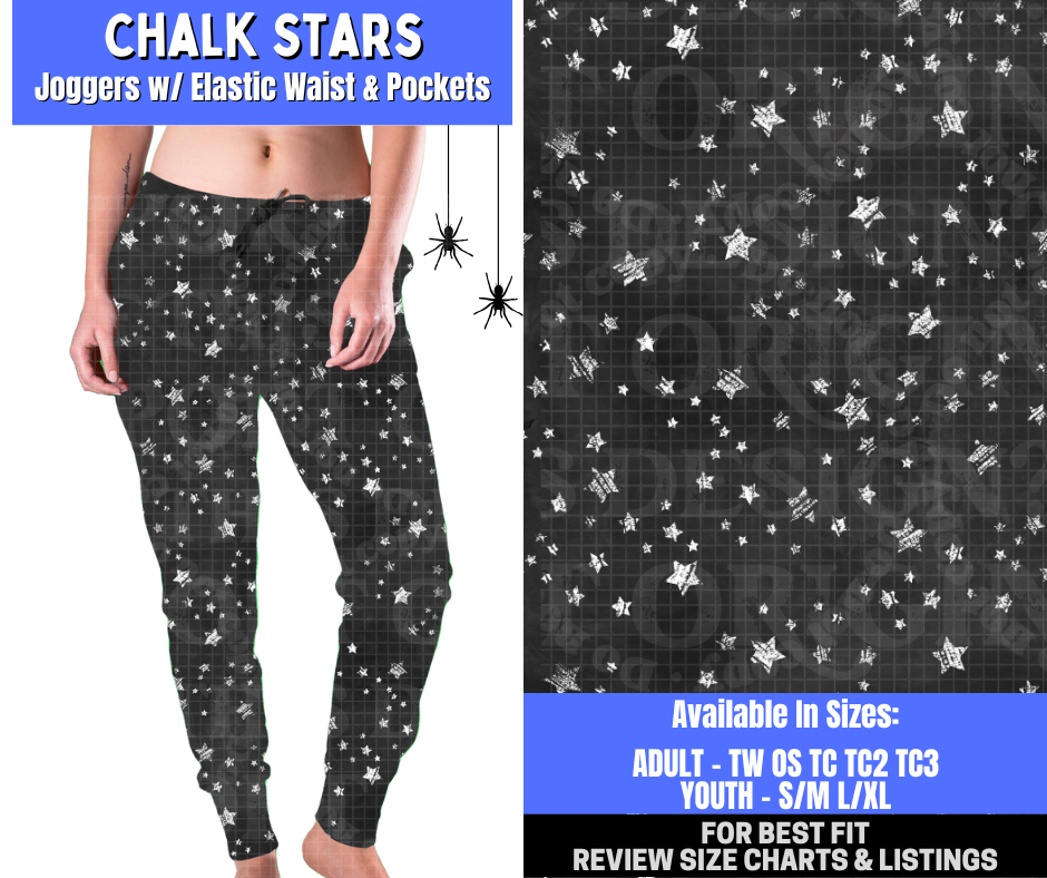 Preorder! Closes 1/26. ETA April. Chalk Stars Joggers
