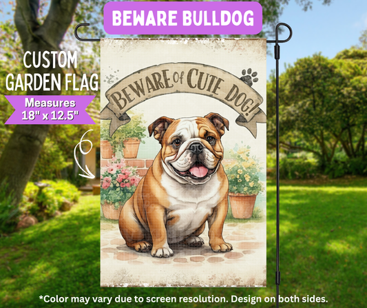 Preorder! Closes 5/11. ETA August. Beware Bulldog Garden Flag