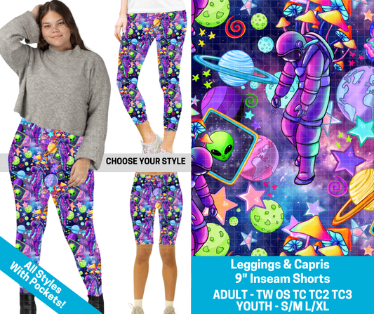 Preorder! Closes 2/11. ETA May. Astro Groove Combo Legging Lengths